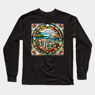 Honey Mushies Stained Glass Long Sleeve T-Shirt